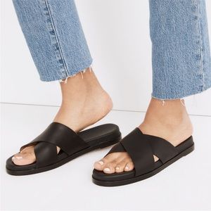 Madewell Louisa Crisscross Slides Womens Size 10